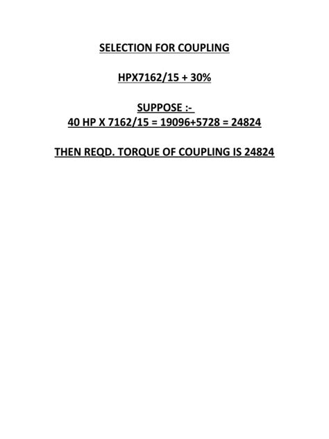 Coupling Selection Formula | PDF