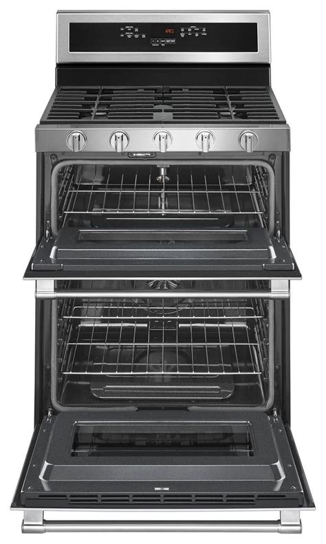 Maytag® 30 Fingerprint Resistant Stainless Steel Freestanding Double Oven Gas Range Fischer