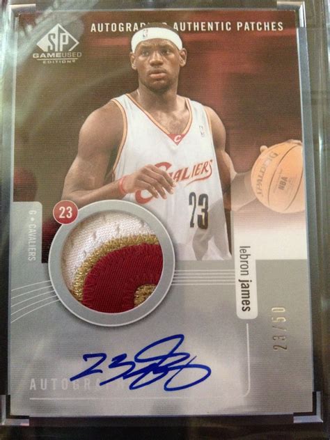 Lebron James Autograph Jersey Card | Lebron james autograph, Cards ...