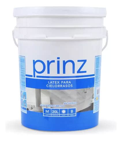 Pintura Latex Para Cielorraso Antihongo X Lts Prinz Env O Gratis