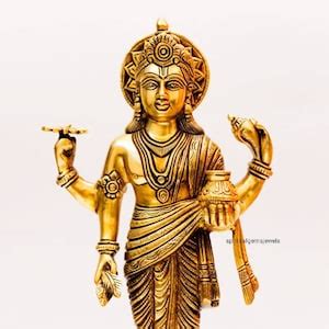 Dhanwantari Statue God of Ayurveda 15 Inch Hindu Indian God of Medicine ...