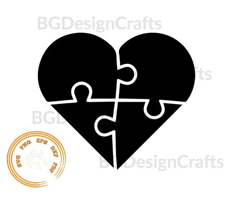 Jigsaw Puzzle Heart Svg Jigsaw Svg Puzzle Svg Puzzle Heart Etsy Australia