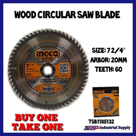 Ingco Super Select Tct Circular Saw Blade Pcs Tsb Lazada Ph