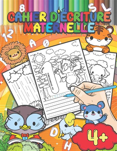 Buy Cahier d Écriture Maternelle Cahier d actvities avec des animaux