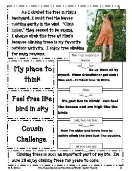 Expository Writing Write About Your Favorite Outdoor Activity TPT