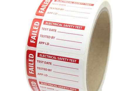 Pat Testing Passed Labels Stickers Pp Durable Tear Proof