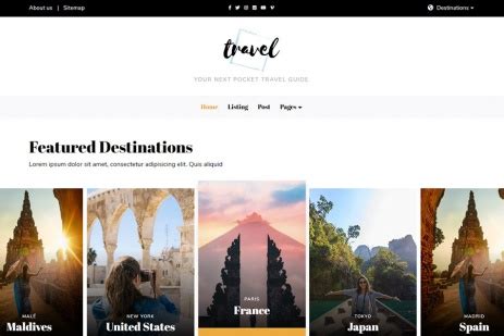 Bootstrap Travel Blog Template | Free Bootstrap Templates