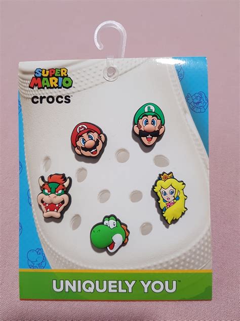 Bnip Original Super Mario Crocs Jibbitz 5 Pack Hobbies And Toys Memorabilia And Collectibles Fan