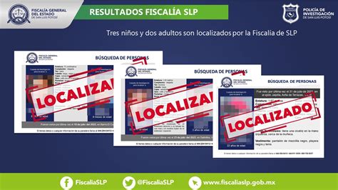 Fiscal A De Slp Localiza A Tres Ni Os Y Dos Adultos En San Luis Potos