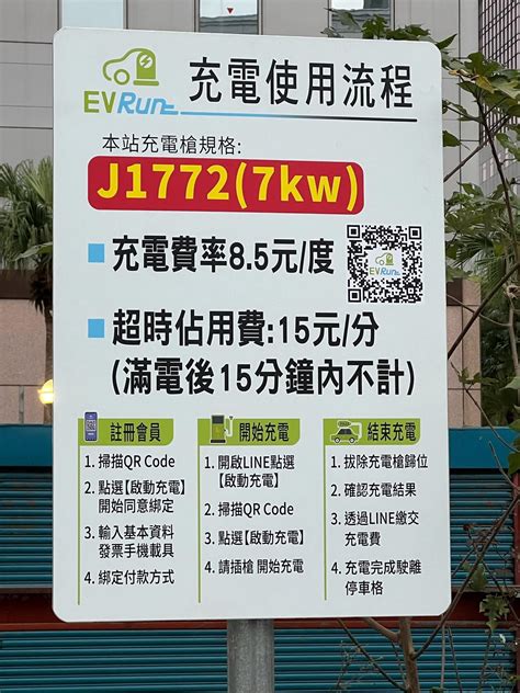 Evrun和潤電能一中和建八路慢充 新北市中和區建八路63號旁空地 Ev Station