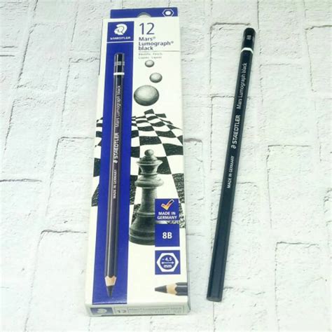 Jual Pensil B Staedtler Mars Lumograph Black Isi Pcs Shopee Indonesia