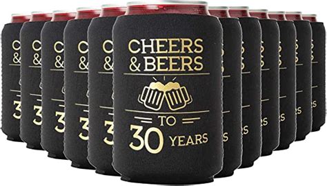 Cheers And Beers To 30 Years Can Coolers 30th Birthday