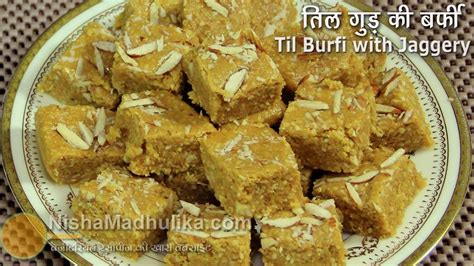 Til Gur Barfi Recipe Til Ki Burfi With Jaggery Tikut Barfi Sweet