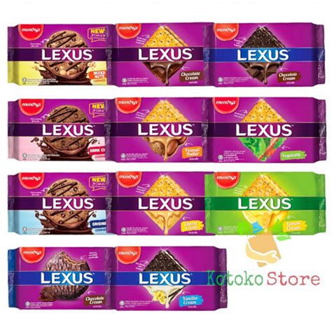 Jual Biskuit Lexus Munchys Sandwich Cracker Vegetable Chocolate Peanut