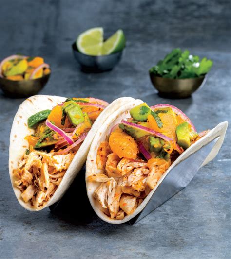 Grilled Chicken Tacos With Orange Avocado Relish