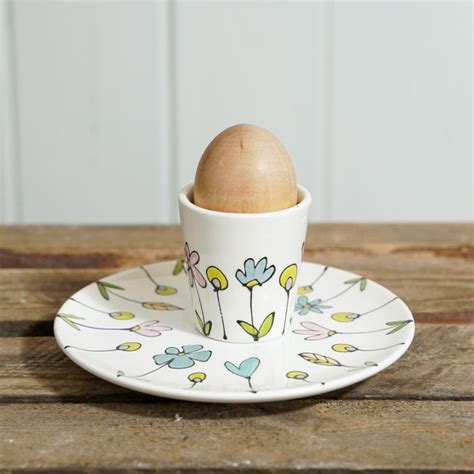 Spring Flowers Egg Cup And Plate Gallery Thea