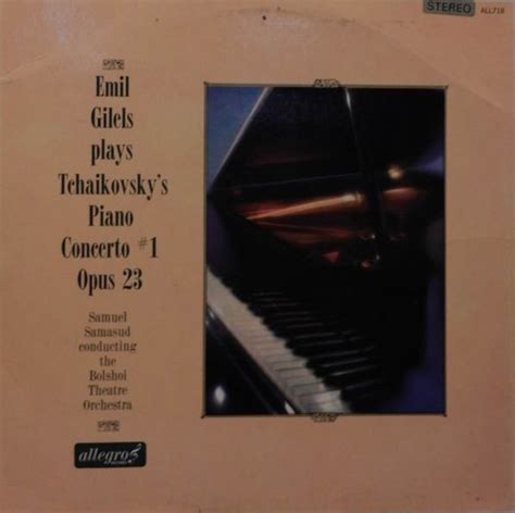 Allegro Records Gilels Tchaikovsky Concerto No 1