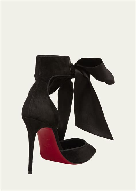 Christian Louboutin Torrida Silk Bow Red Sole Pumps Bergdorf Goodman