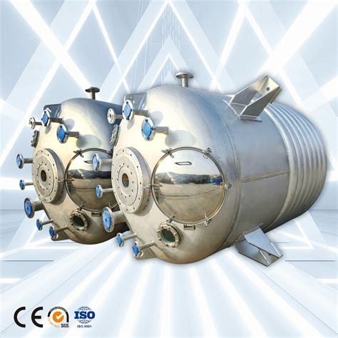 50L 50000L Stainless Steel Chemical Reactor Stainless Steel Mixer