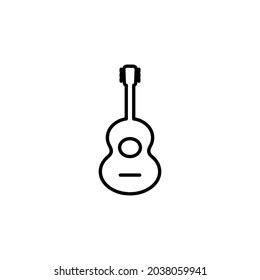 Guitar Icon Vector Acoustic Musical Instrument Stock Vector Royalty