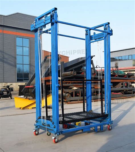 200 500kg Electric Scaffold Lift 110v Mobile Electric Lifting Scaffold