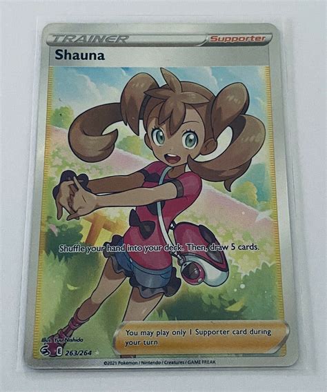 Pokemon Tcg Fusion Strike Shauna Full Art Trainer Ultra Rare