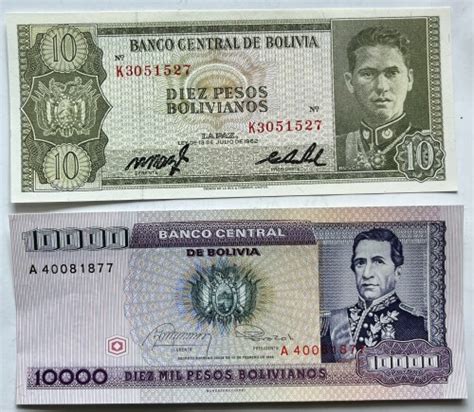 Uncirculated Banco Central De Bolivia And Pesos