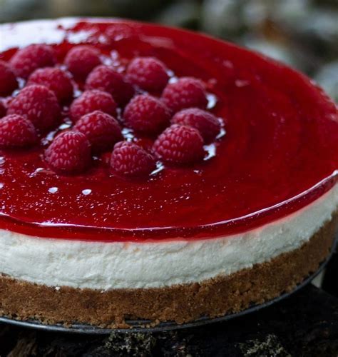 Opskrift P Cheesecake Med Kiksebund Og Hindb R Cheesecake Opskrifter