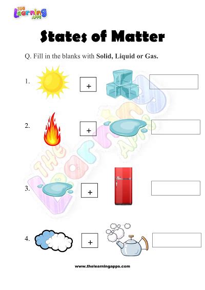 Download Printable States Of Matter Worksheets For Grade 3