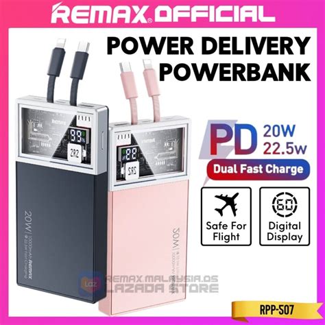 Remax RPP 507 Fly Power Bank 10000mAh 22 5W με Θύρα USB A και Θύρα USB