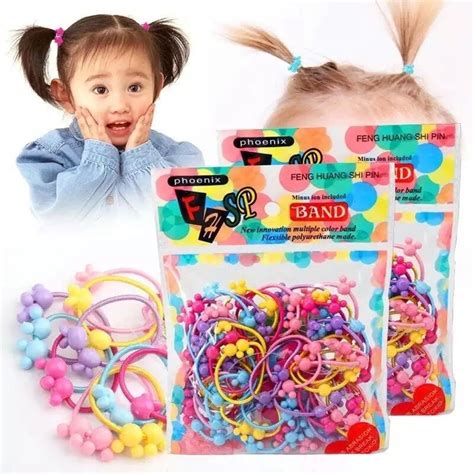 Jual 50 Pcs Ikat Rambut Anak Karakter Set Paket Karet Ikat Rambut Anak