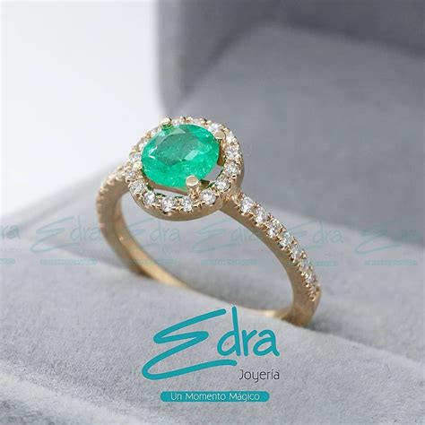 Halo Esmeralda Gemstone Rings Gemstones Jewelry