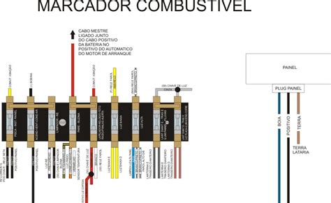 Curiosidades Automotivas Esquema ligação marcador de combustível do