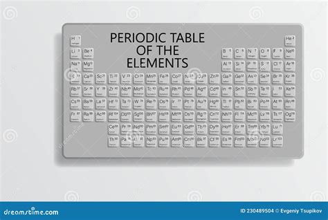 Periodic Table Of Elements Stock Vector Illustration Of Education