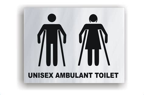 Unisex Ambulant Toilet Sign Ba1684 National Safety Signs