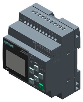 LOGO! 230RCE,logic module, display PS/I/O: 115V/230V/relay, 8 DI/4 DQ