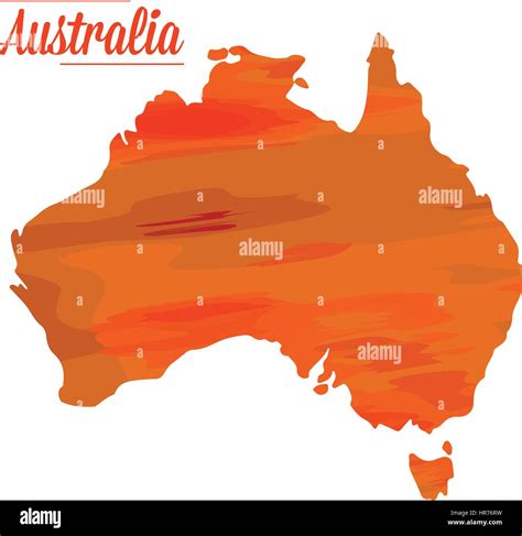 Mapa De Australia Aislado Imagen Vector De Stock Alamy