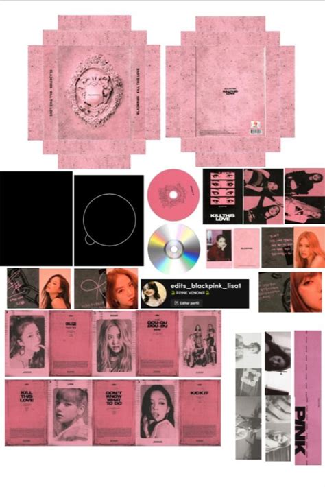 Blackpink Kill This Love Mini Album Pink Ver 13 Planillas Para