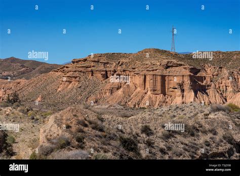 Tabernas desert, in spanish Desierto de Tabernas, Andalusia, Spain ...