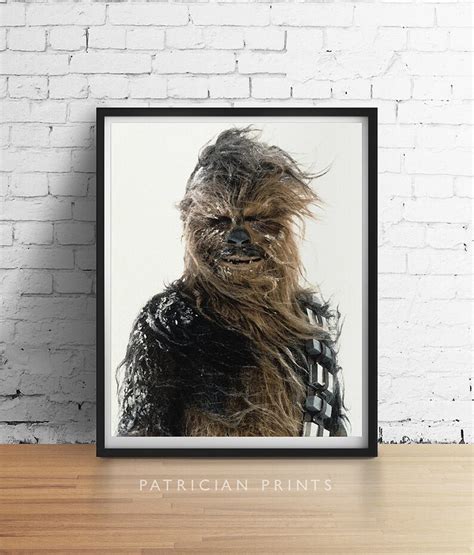 CHEWBACCA Star Wars Art Print Chewie Snow Poster Vintage Etsy