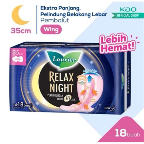 Jual Laurier Relax Night Wing 35cm Isi 18pcs Shopee Indonesia