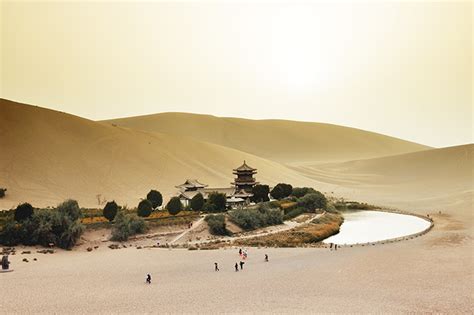 Somewhere I would like to live: Crescent Lake Oasis Gobi desert