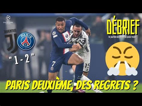 Débrief JUV 12 PSG 6e journée phase de poule UCL psg juventus