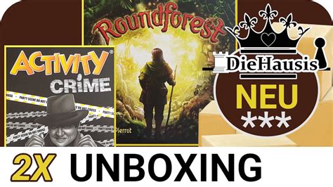 Activity Crime Roundforest 2x Unboxing Piatnik Verlag Neuheit