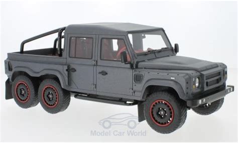 Modellino In Miniatura Land Rover Defender Welly Grigio Bianco