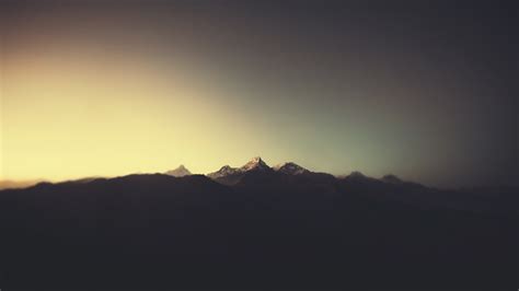 mountain, Landscape, Silhouette Wallpapers HD / Desktop and Mobile ...