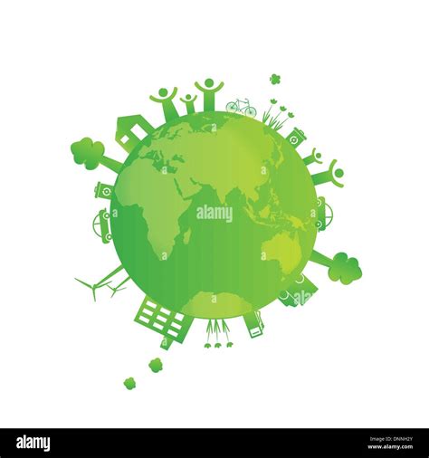 protect earth environment symbols  stock vector images alamy