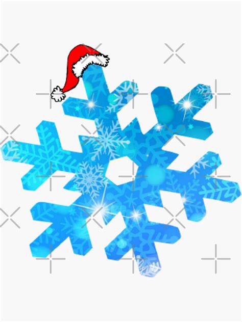 Snowflake Emoji Sticker For Sale By Kayadesignsja Redbubble