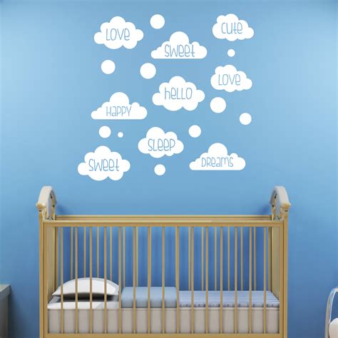 Sticker Chambre Enfant Love Sweet Dreams Stickers Chambre Enfants