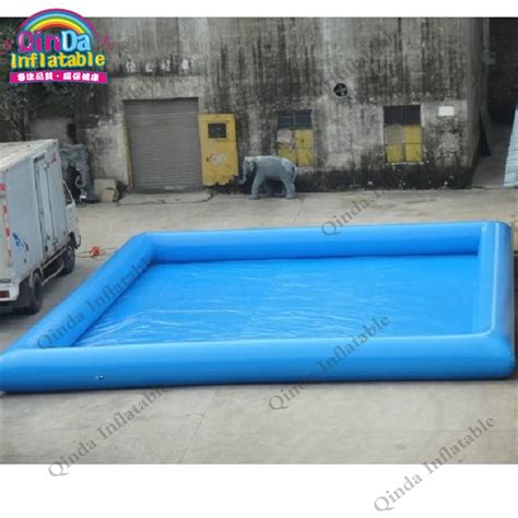 Cina Besar Pvc Inflatable Rectangular Metal Frame Di Atas Tanah Kolam